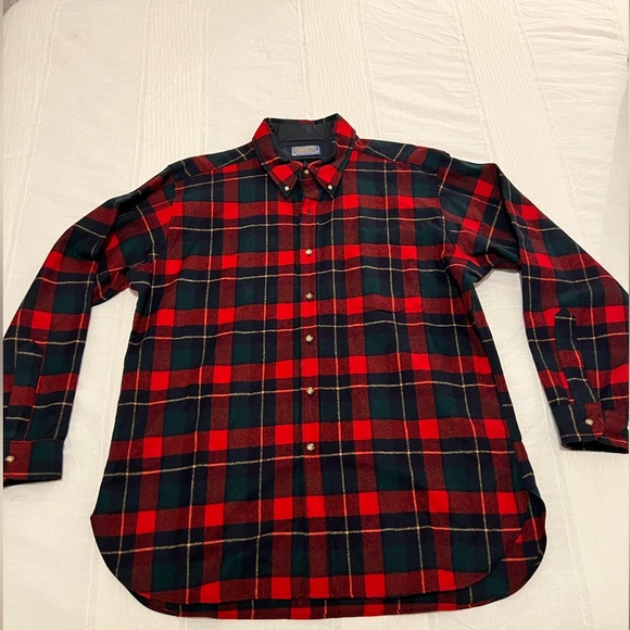 Vintage Mens Pendleton Button-up - 100% Virgin Wool/Auth Kilgore Tartan - sz XL - Picture 1 of 6